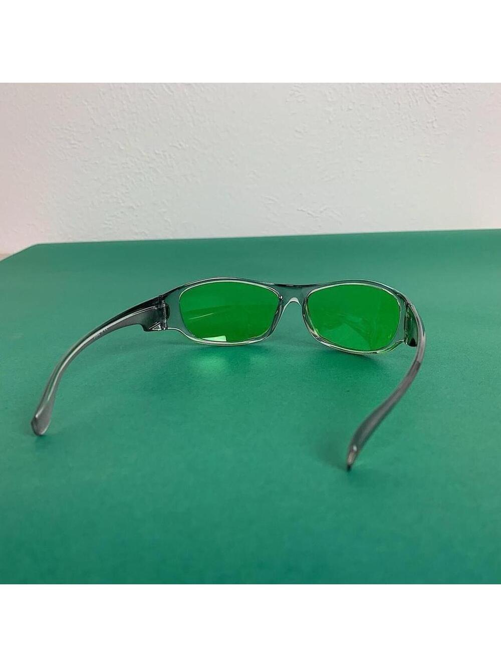 Cyber Futuristic Green Lenses sunglasses. Unisex - Picture 6 of 6